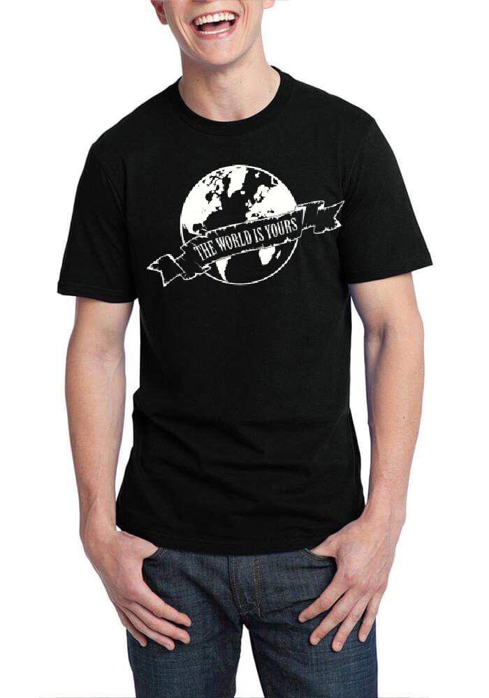 The World Is Yours Black T-Shirt Hoodie, Sweatshirt | PureTeeCo.com