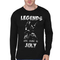 Legends Are Born In July Dimebag Darrell Black Full Sleeve T-Shirt Hoodie, Sweatshirt | PureTeeCo.com
