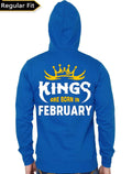 Kings Are Born In February Blue Hoodie T-Shirts, Sweatshirt | PureTeeCo.com