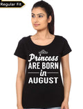 Princess Are Born In August Black Girlâ€™s T-Shirt Hoodie, Sweatshirt | PureTeeCo.com