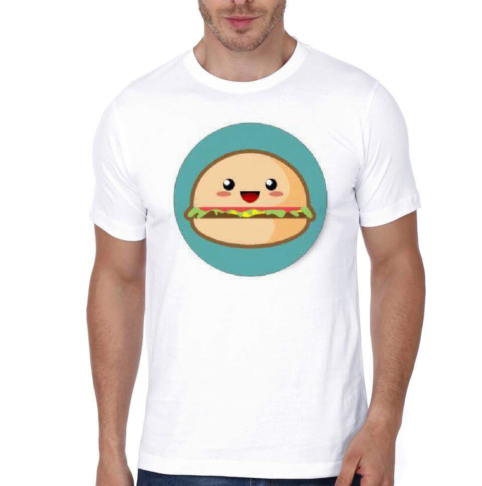 Burger White T-Shirt Hoodie, Sweatshirt | PureTeeCo.com