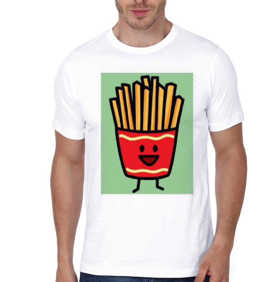 French Fries White T-Shirt Hoodie, Sweatshirt | PureTeeCo.com