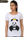 Cute Panda White Girls T-Shirt Hoodie, Sweatshirt | PureTeeCo.com