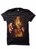 Fire Monster Black Tee Hoodie, Sweatshirt | PureTeeCo.com
