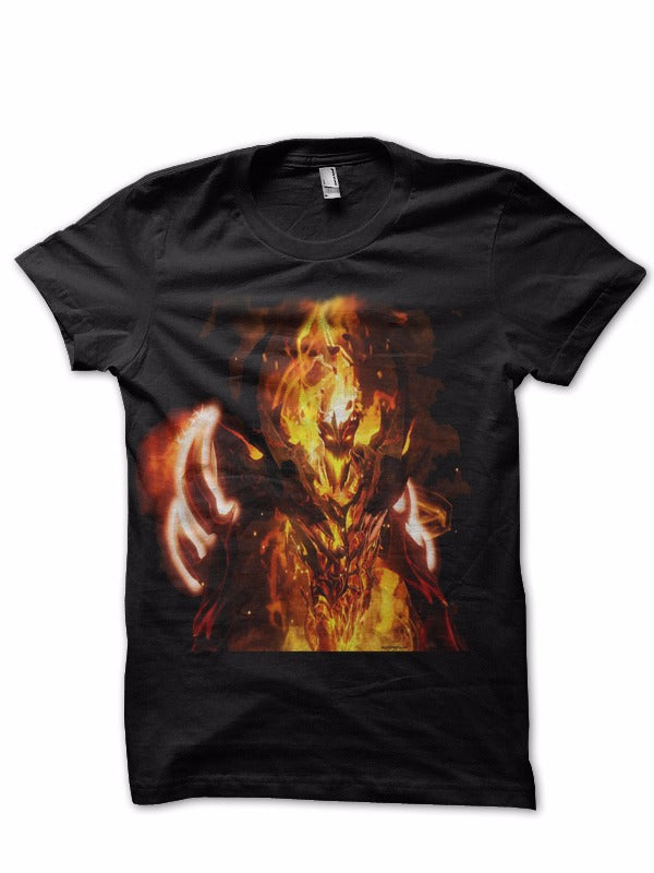 Fire Monster Black Tee Hoodie, Sweatshirt | PureTeeCo.com