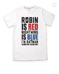 Robin Is Red Nightwing Is Blue T-Shirt Hoodie, Sweatshirt | PureTeeCo.com