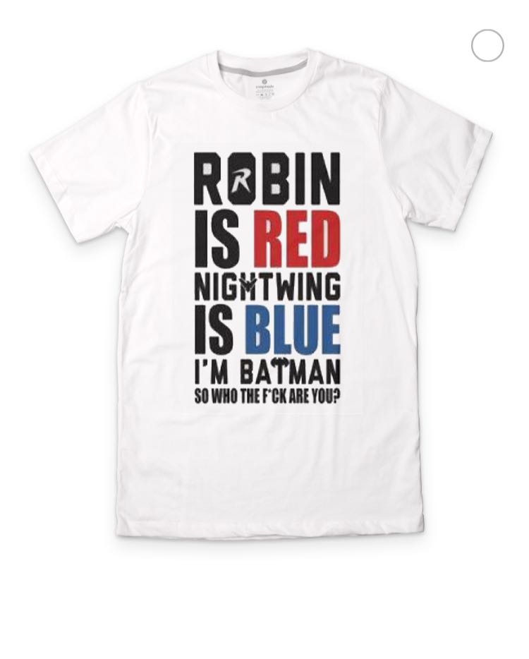 Robin Is Red Nightwing Is Blue T-Shirt Hoodie, Sweatshirt | PureTeeCo.com