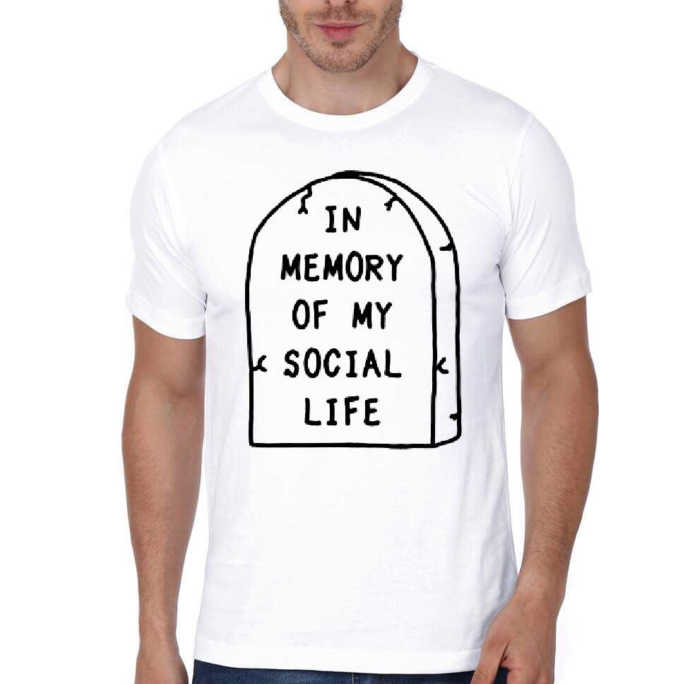In Memory Of Social Life White T-Shirt Hoodie, Sweatshirt | PureTeeCo.com