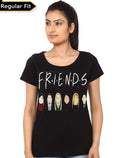 Friends Girls Black T-Shirt Style004 Hoodie, Sweatshirt | PureTeeCo.com