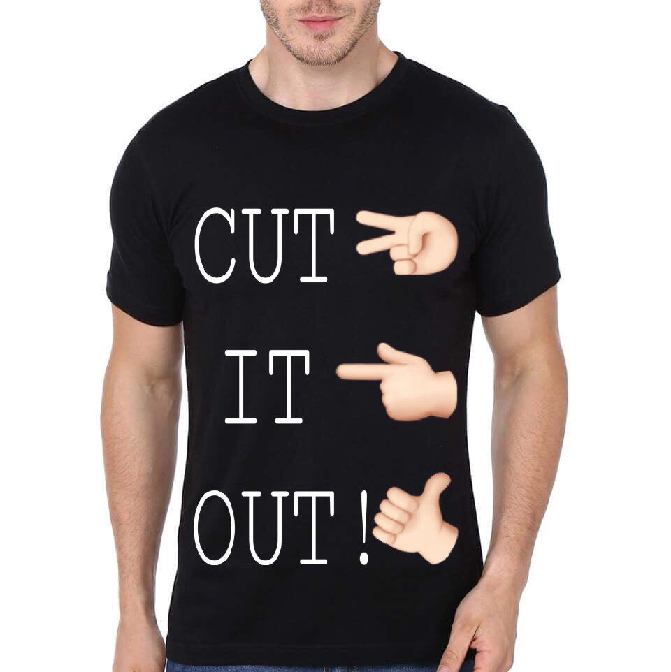 Cut It Out Black T-Shirt Hoodie, Sweatshirt | PureTeeCo.com