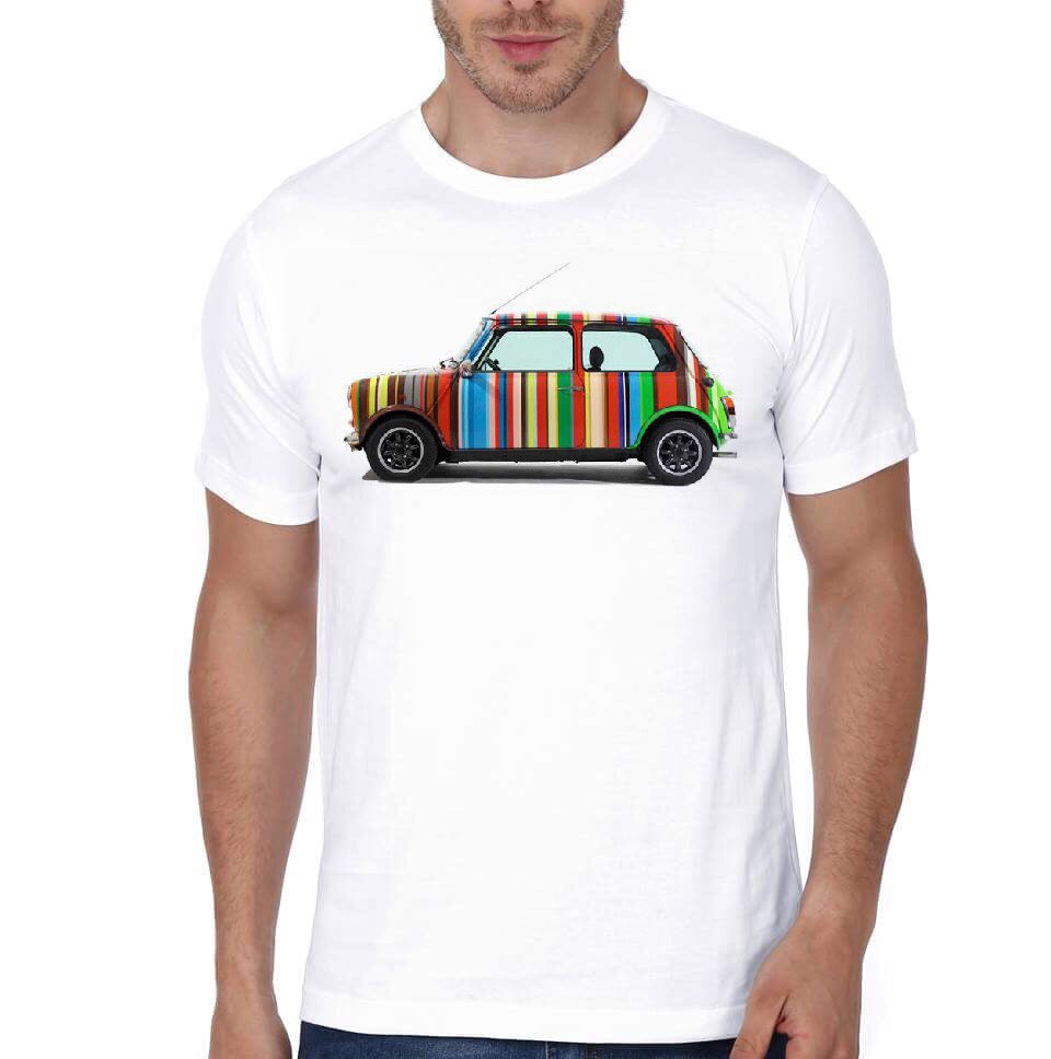 Funky Car White T-Shirt Hoodie, Sweatshirt | PureTeeCo.com