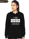 I Am Sherlocked Girlâ€™s Black Hoodie T-Shirts, Sweatshirt | PureTeeCo.com