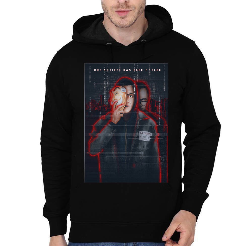 Mr. Robot F Society Black Hoodie T-Shirts, Sweatshirt | PureTeeCo.com
