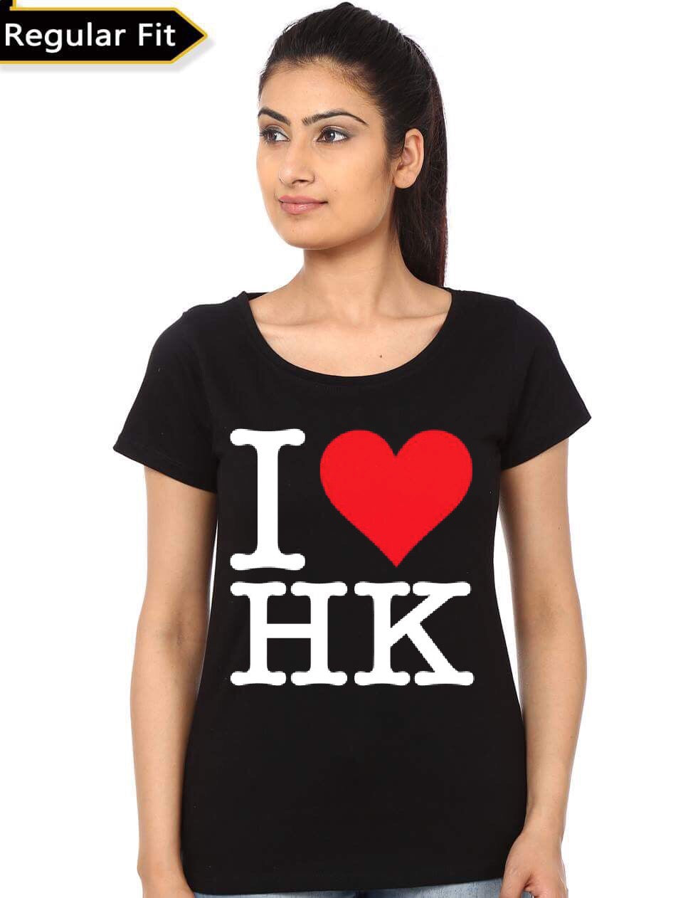 I Love HK Girlâ€™s Black T-Shirt Hoodie, Sweatshirt | PureTeeCo.com