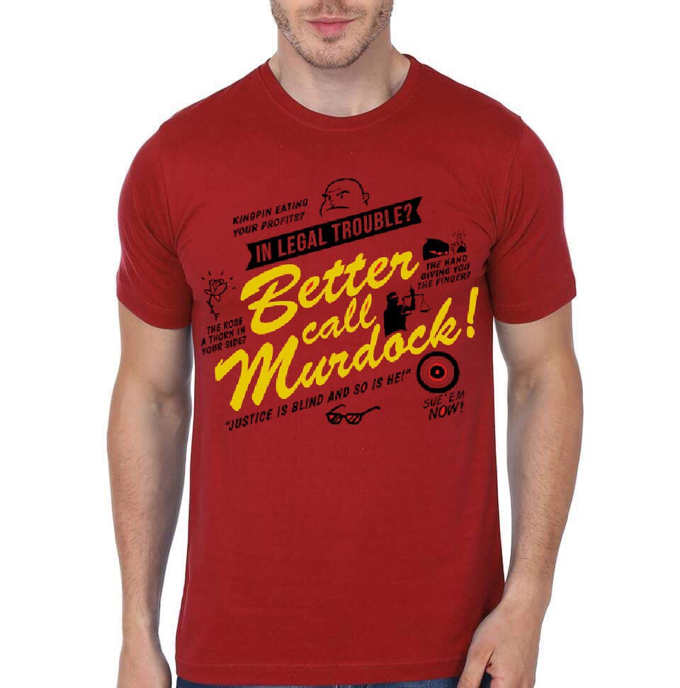 Better Call Daredevil Red T-Shirt Hoodie, Sweatshirt | PureTeeCo.com