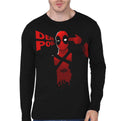Deadpool Black Full Sleeve T-Shirt Style001 Hoodie, Sweatshirt | PureTeeCo.com
