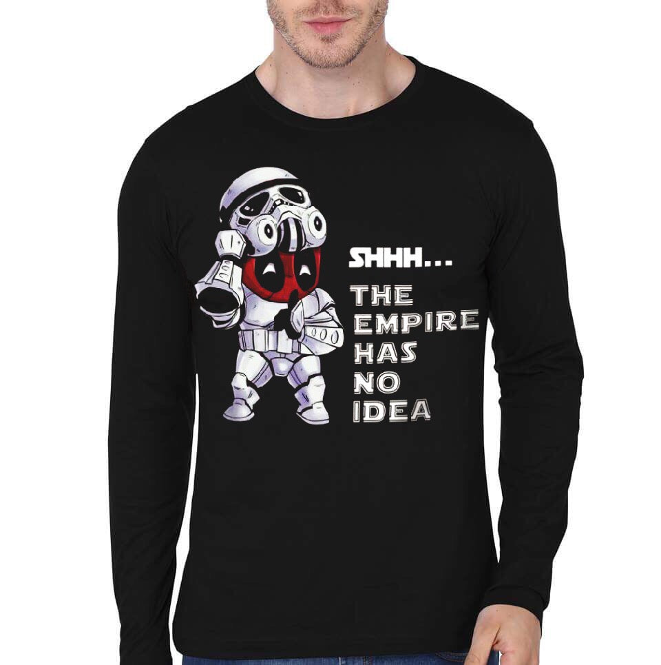 Deadpool Trooper Black Full Sleeve T-Shirt Hoodie, Sweatshirt | PureTeeCo.com