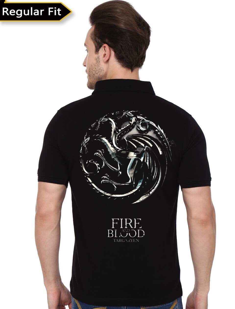 House Targaryen Black Polo T-Shirt Hoodie, Sweatshirt | PureTeeCo.com