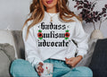 BADASS AUTISM ADVOCATE SWEATSHIRT T-Shirts, Hoodie | PureTeeCo.com (Image 1)