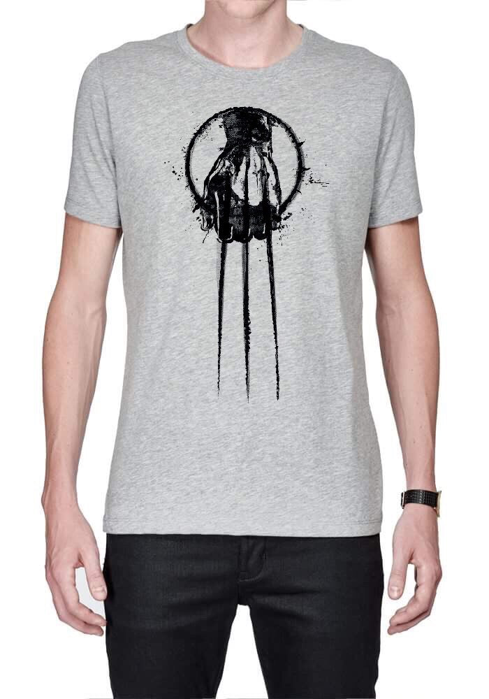 Hand Of Wolverine Grey T-Shirt Hoodie, Sweatshirt | PureTeeCo.com