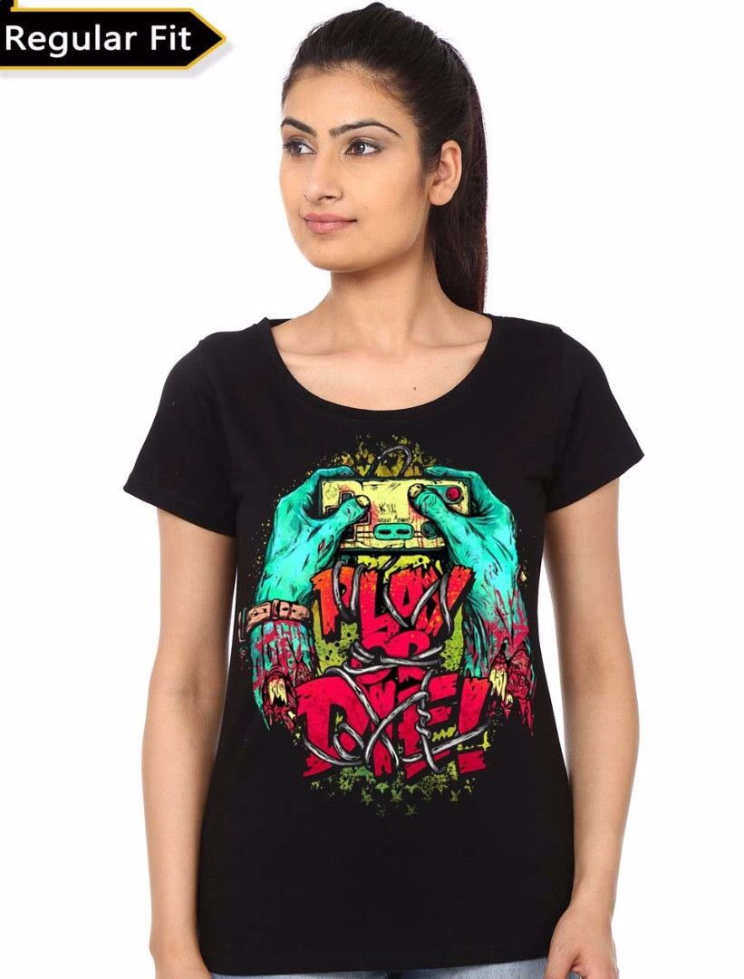 Zombie Gamer Girlâ€™s Black T-Shirt Hoodie, Sweatshirt | PureTeeCo.com