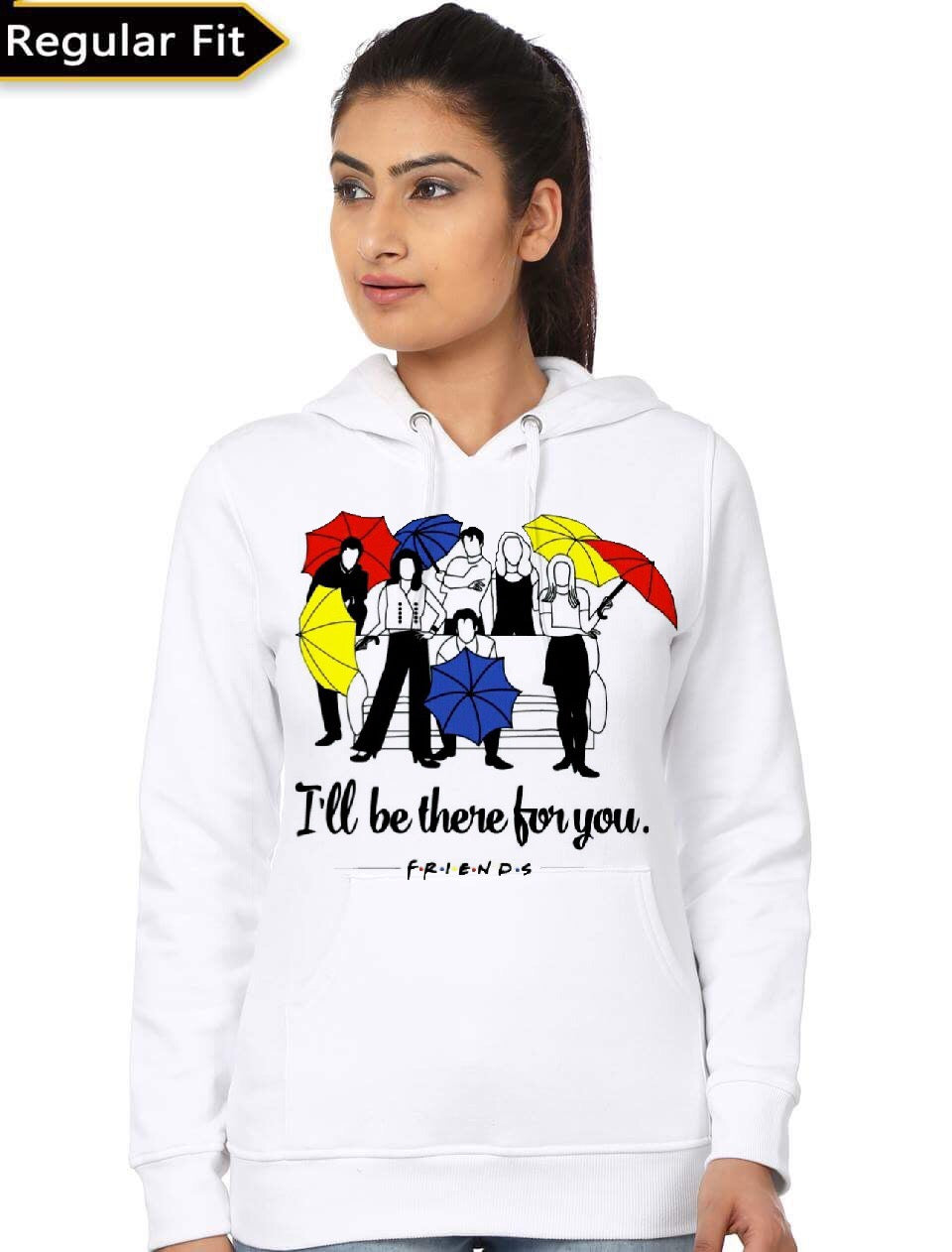 Friends I Will Be There For You White Girls Hoodie T-Shirts, Sweatshirt | PureTeeCo.com