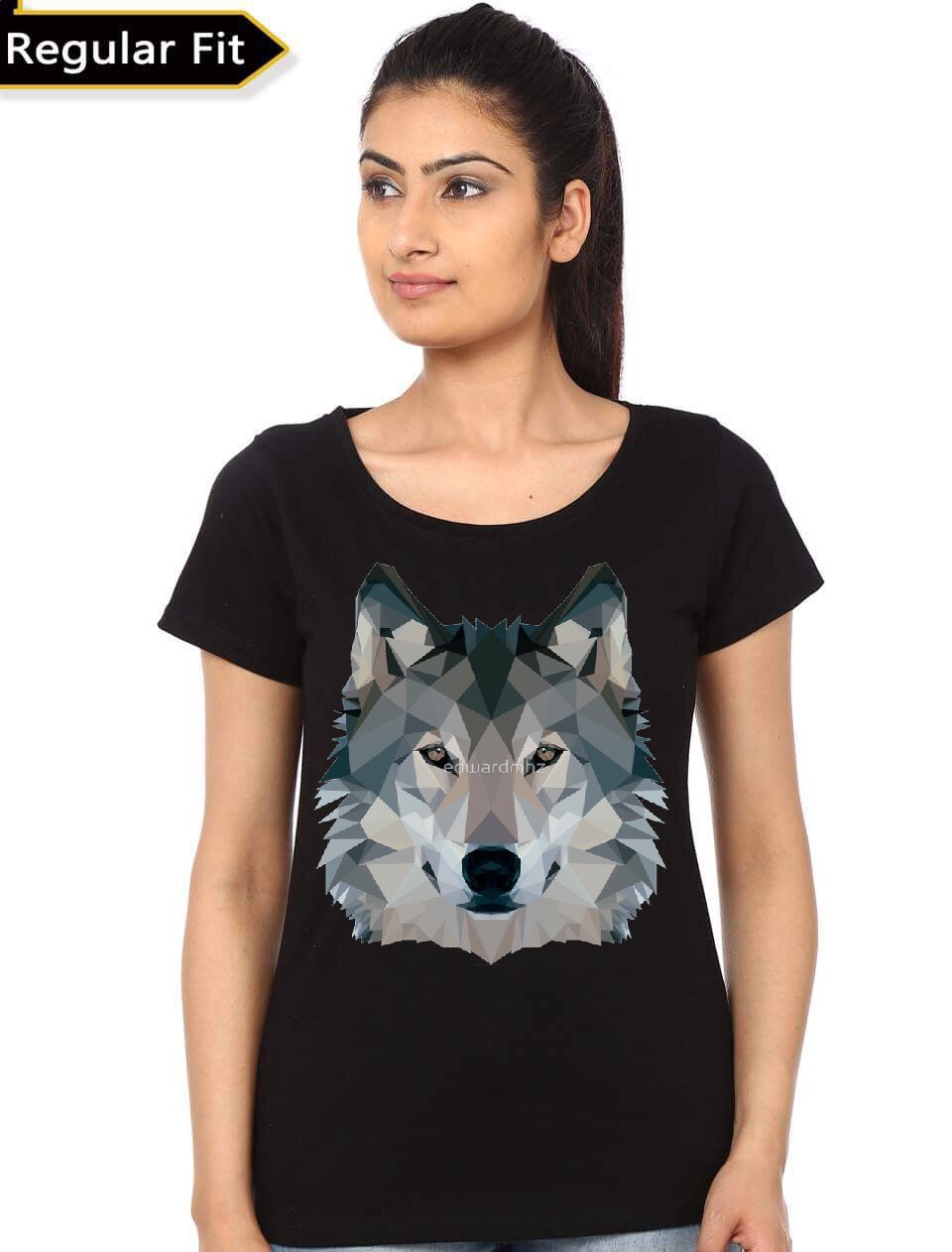 Wolf Girls Black T-Shirt Hoodie, Sweatshirt | PureTeeCo.com