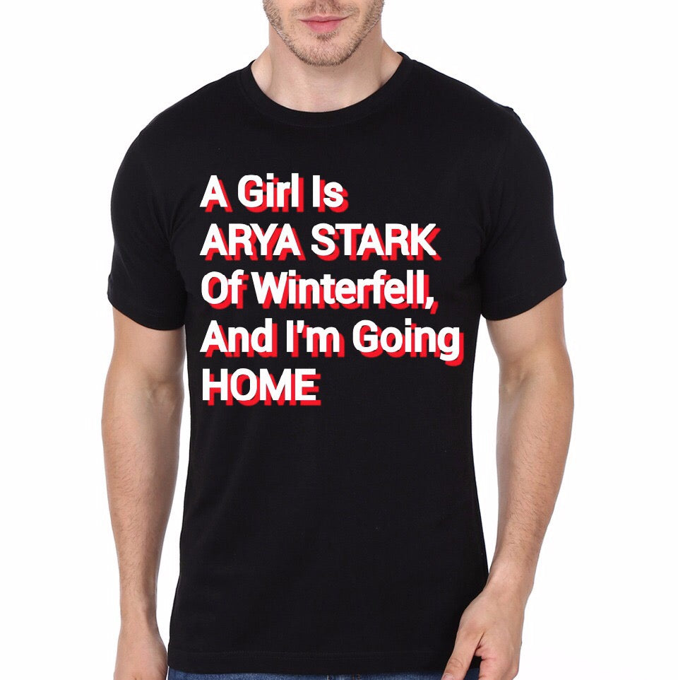 Arya Stark Black T-Shirt Hoodie, Sweatshirt | PureTeeCo.com