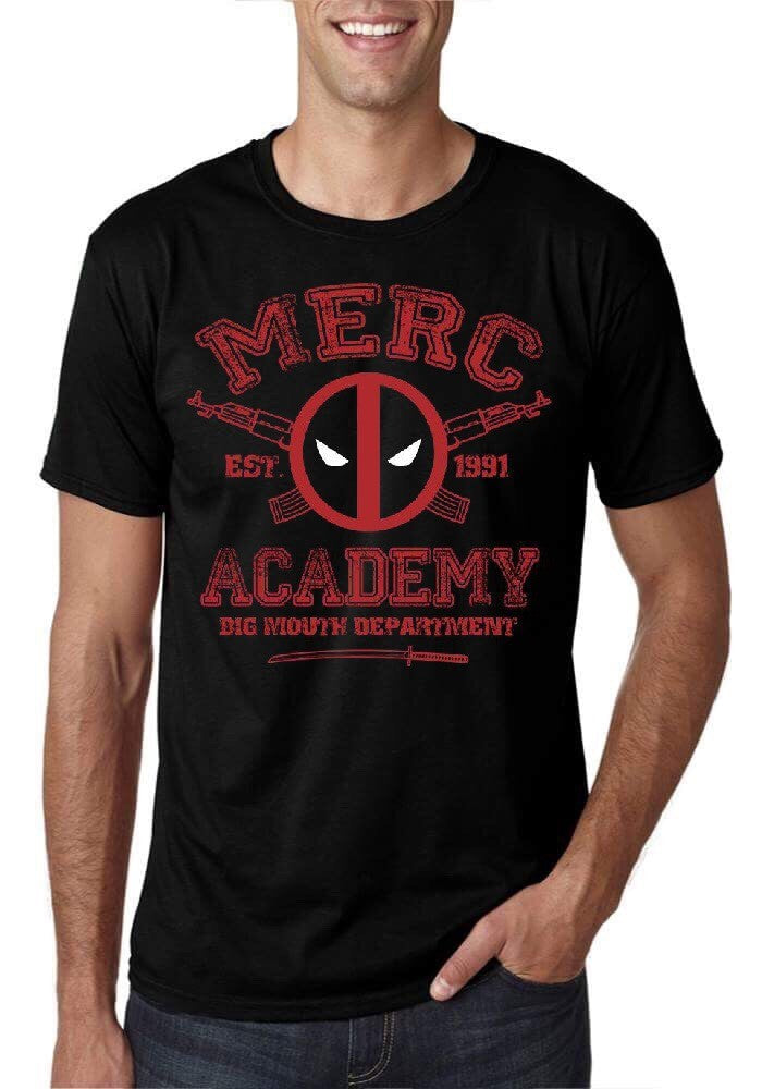 Merc Deadpool Academy Black T-Shirt Hoodie, Sweatshirt | PureTeeCo.com
