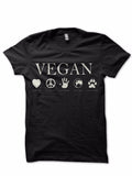 Vegan Black T-Shirt Style001 Hoodie, Sweatshirt | PureTeeCo.com