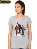 Civil War Girlâ€™s Grey T-Shirt Hoodie, Sweatshirt | PureTeeCo.com