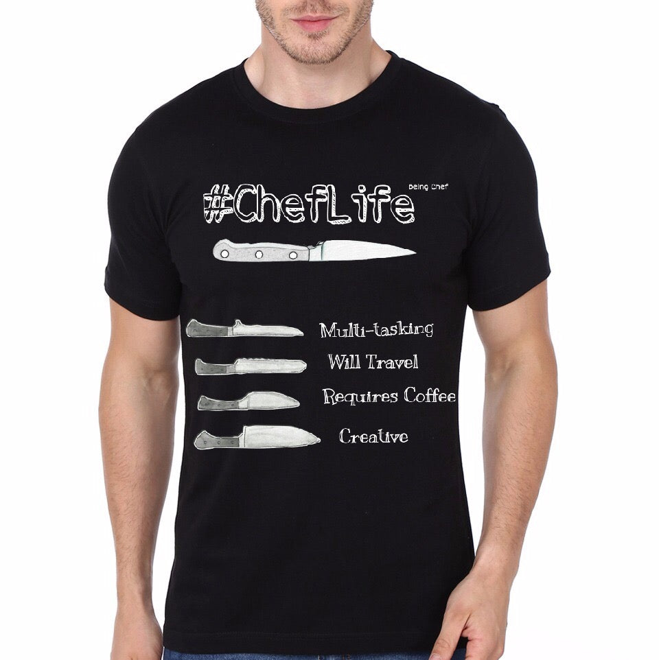 Chef Life Black T-Shirt Hoodie, Sweatshirt | PureTeeCo.com