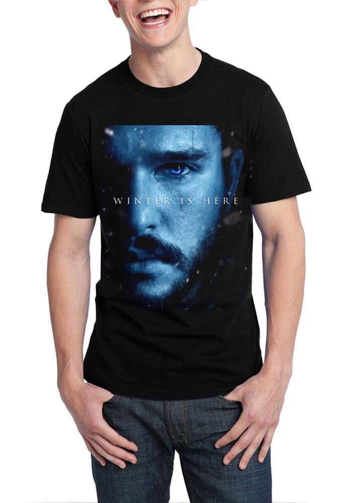 Winter Is Here Black T-Shirt Style001 Hoodie, Sweatshirt | PureTeeCo.com