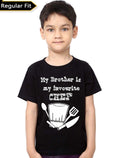 My Brother Is My Favourite Chef Black Kids T-Shirt Hoodie, Sweatshirt | PureTeeCo.com