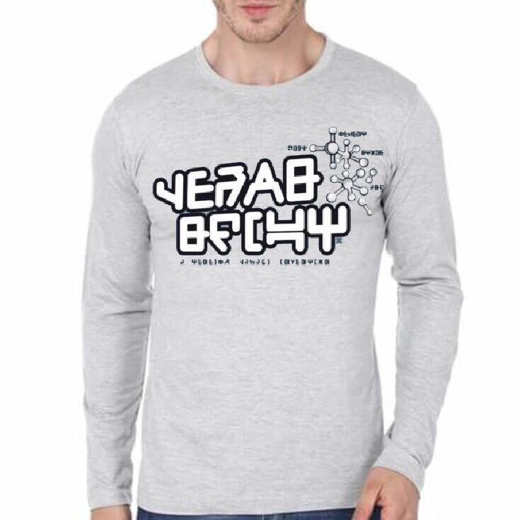 Geek Grey Full Sleeve T-Shirt Hoodie, Sweatshirt | PureTeeCo.com