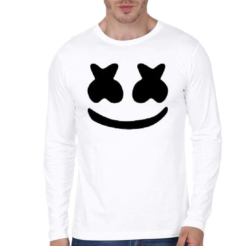 Marshmellow Face White Full Sleeve T-Shirt Hoodie, Sweatshirt | PureTeeCo.com