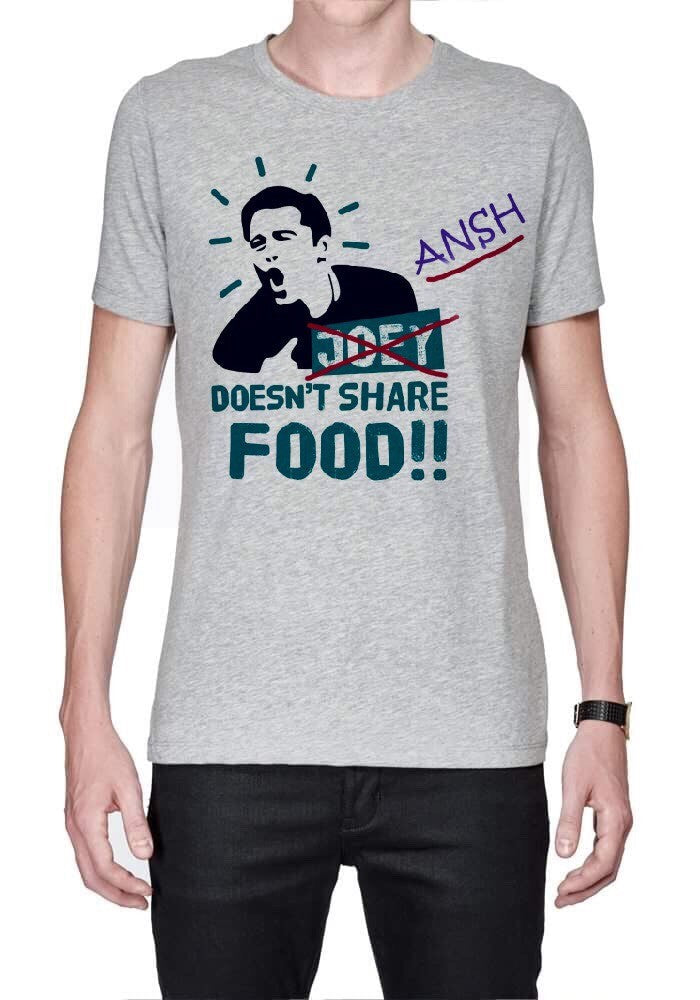 Ansh Doesnâ€™t Share Food Grey Tee Hoodie, Sweatshirt | PureTeeCo.com