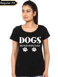 Dogs Becuase People Suck Black Girlâ€™s T-Shirt Hoodie, Sweatshirt | PureTeeCo.com