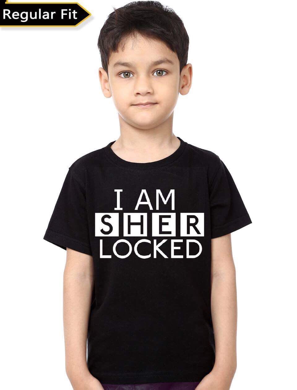 I Am Sherlocked Kids Black Unisex T-Shirt Hoodie, Sweatshirt | PureTeeCo.com