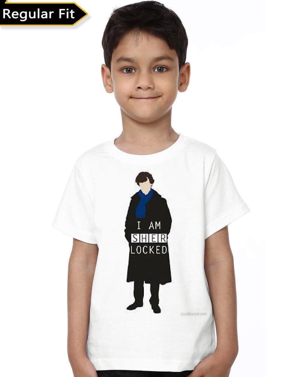 Sherlock Holmes Kidâ€™s White Unisex T-Shirt Hoodie, Sweatshirt | PureTeeCo.com