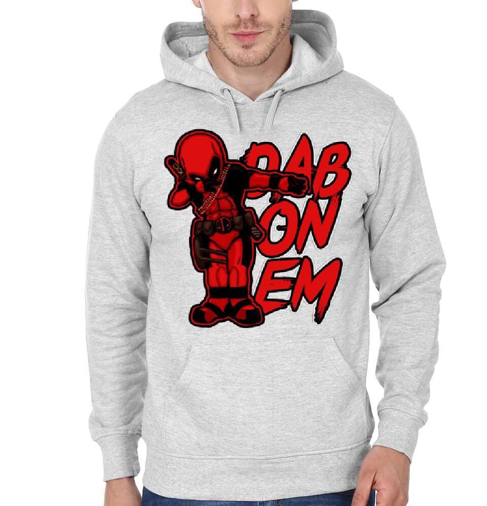 Dab On Em Deadpool Grey Hoodie T-Shirts, Sweatshirt | PureTeeCo.com