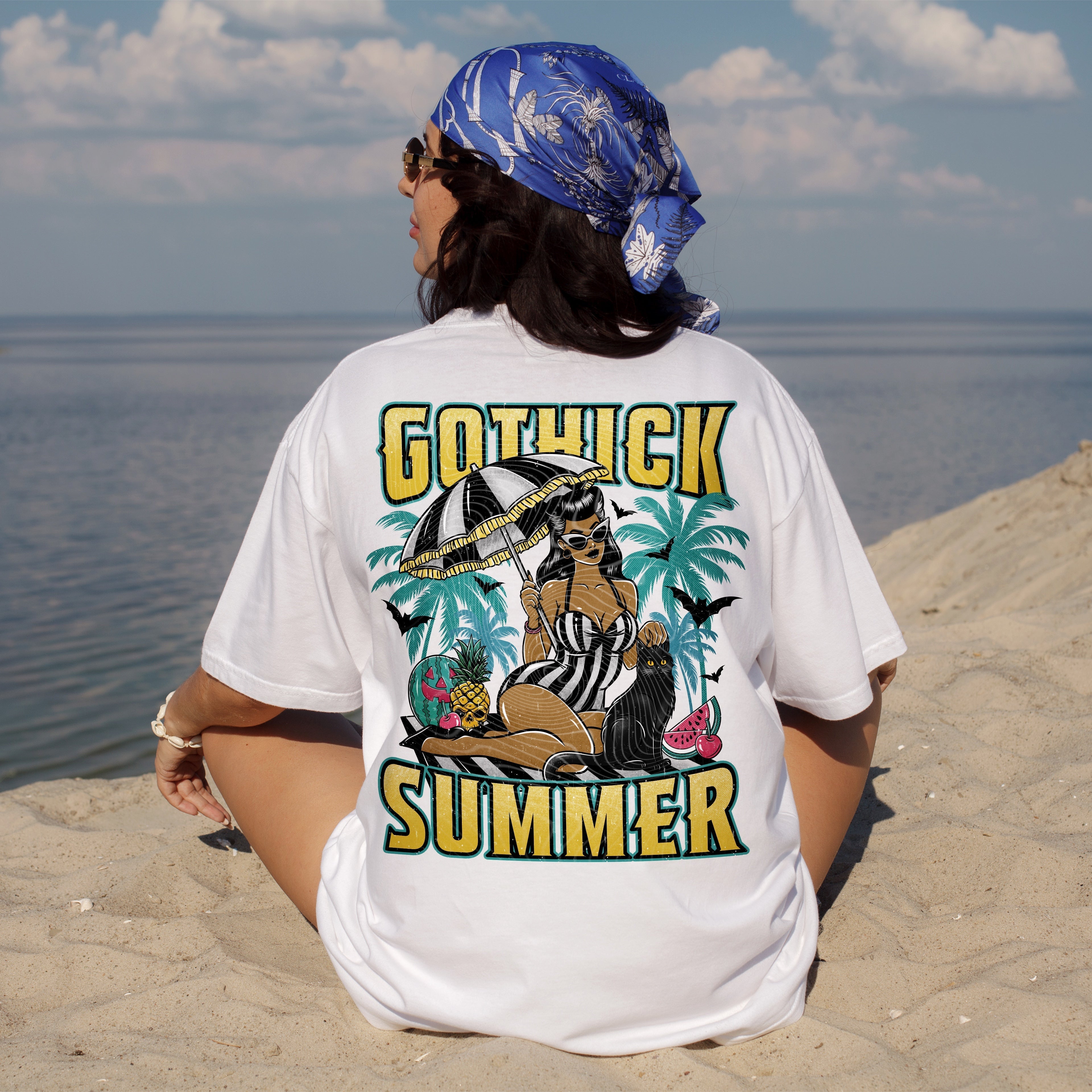 GOTHICK SUMMER TEE Hoodie, Sweatshirt | PureTeeCo.com (Image 2)