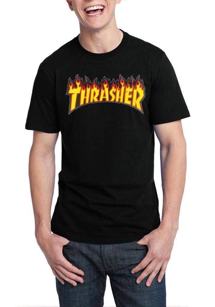 Thrasher Black T-Shirt Hoodie, Sweatshirt | PureTeeCo.com