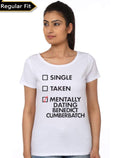 Mentally Dating Benedict Cumberbatch White T-Shirt Hoodie, Sweatshirt | PureTeeCo.com