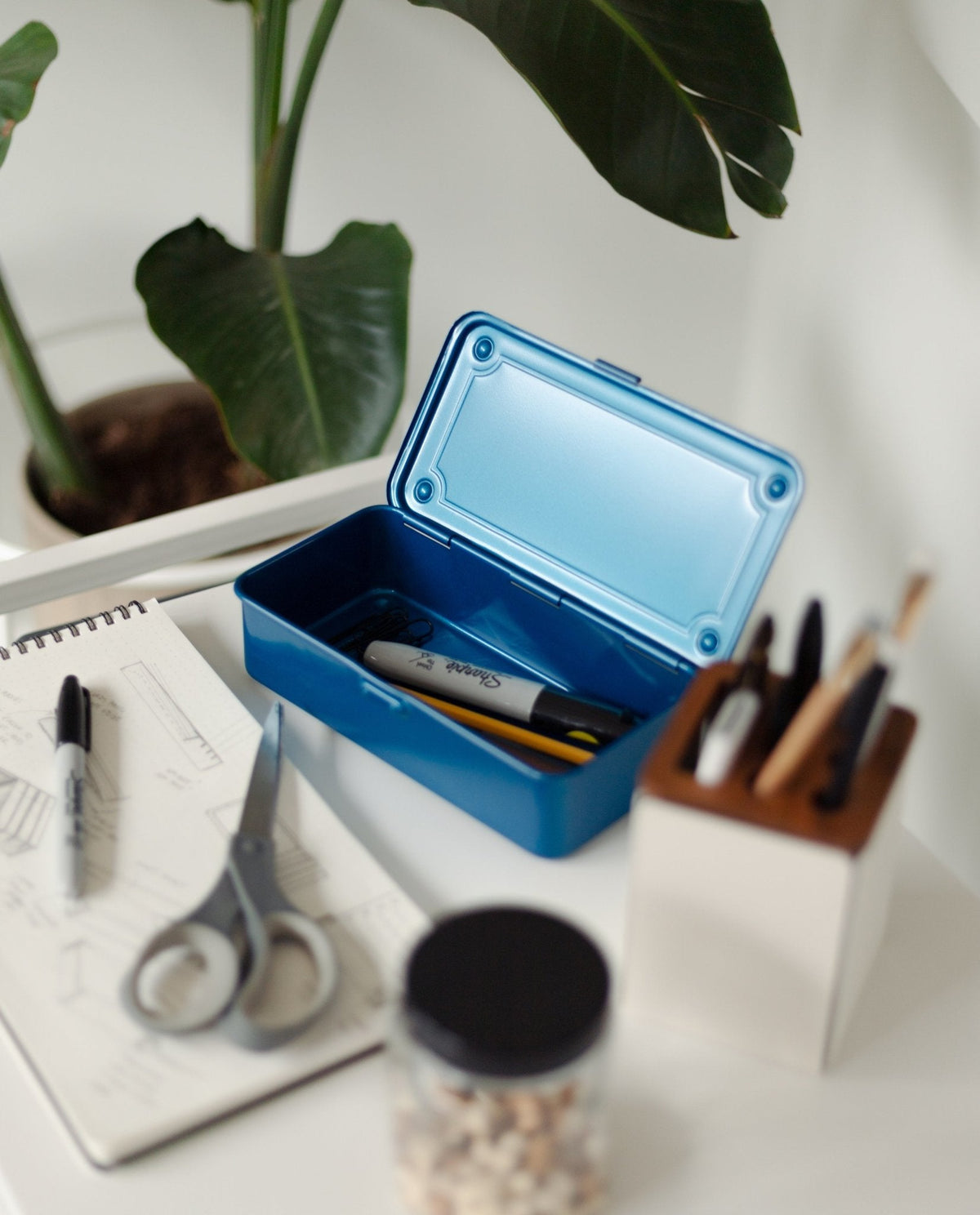 Toyo Steel Stackable Storage Box T-190 (Blue)