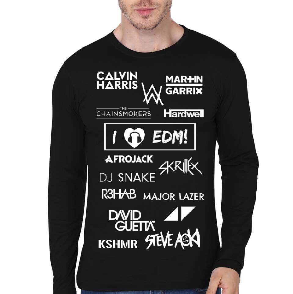 Best DJs Black Full Sleeve T-Shirt Hoodie, Sweatshirt | PureTeeCo.com