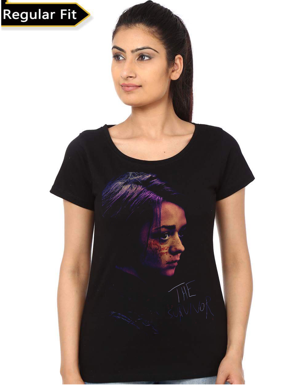 Arya Stark Girlâ€™s Black T-Shirt Hoodie, Sweatshirt | PureTeeCo.com