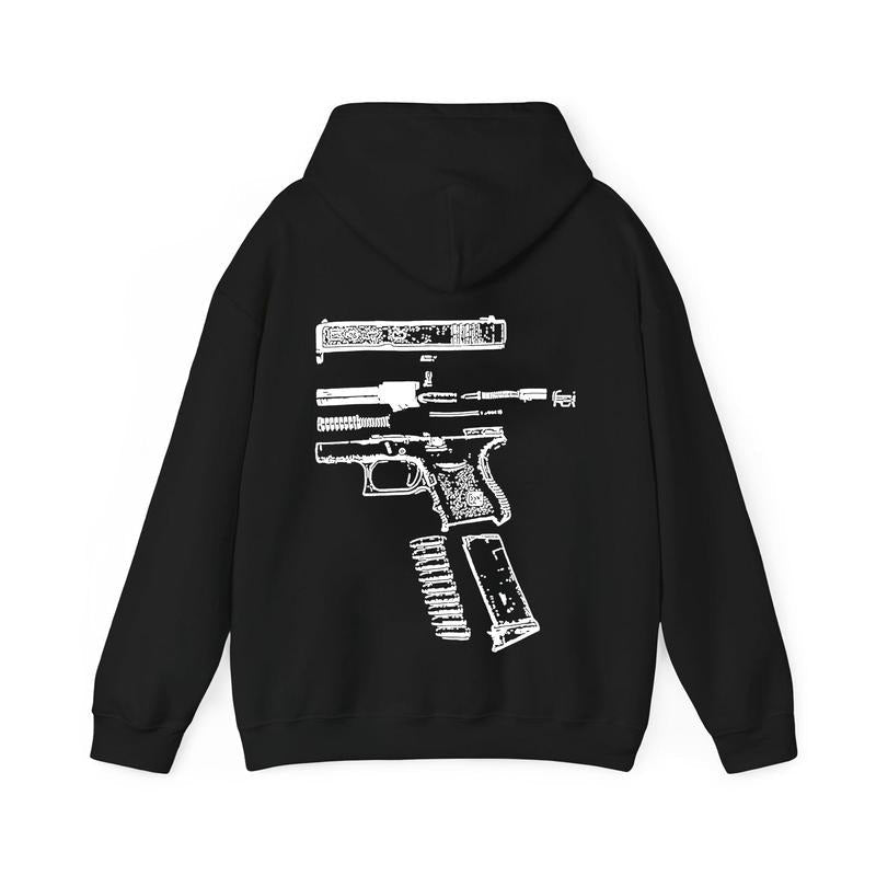 IN GLOCK WE TRUST DOUBLE SIDE VERSION HOODIE, CASUAL CLOTHING, TRENDING CLOTHING Cotton Long Sleeve Sweatshirt, Hoodie,...