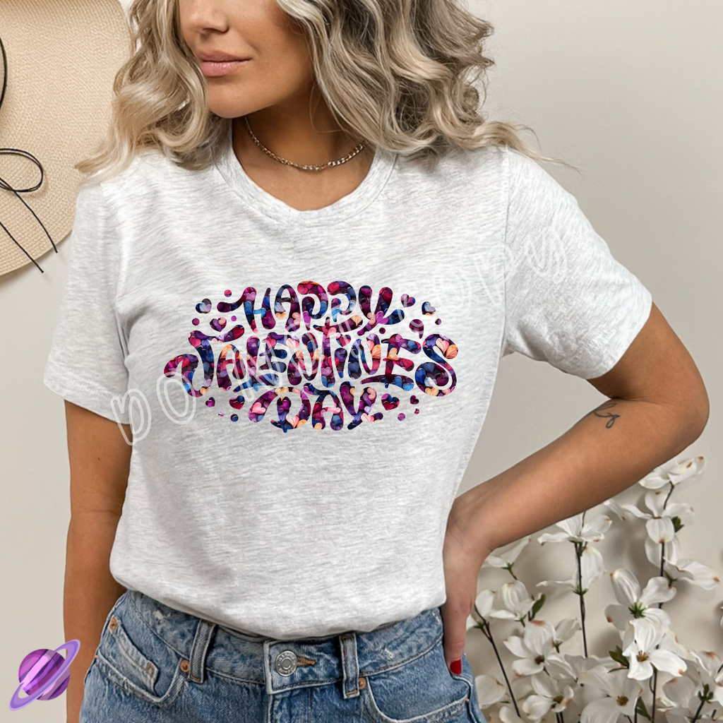 INK HEARTS - VALENTINE RUN 1-UNISEX TEE Hoodie, Sweatshirt | PureTeeCo.com (Image 1)