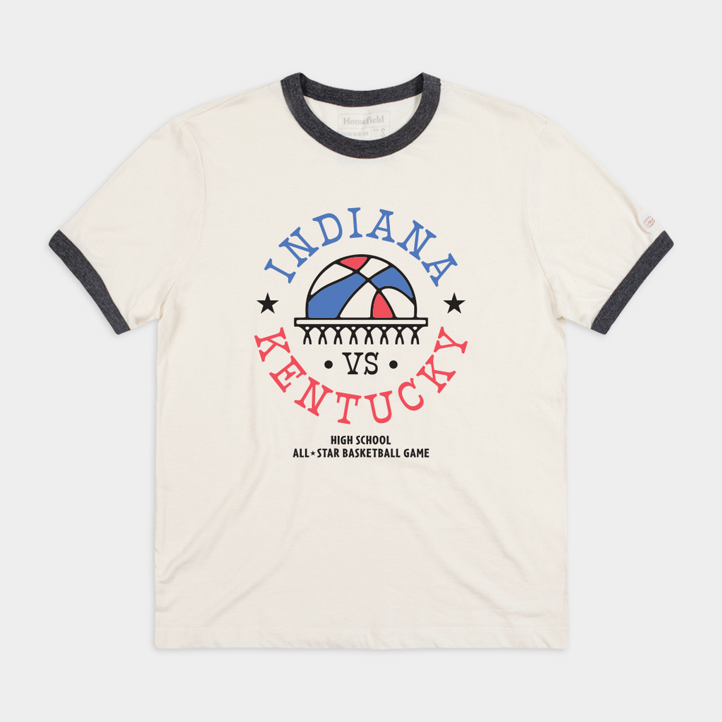 Indiana vs Kentucky HS All-Stars Ringer Tee Hoodie, Sweatshirt | PureTeeCo.com